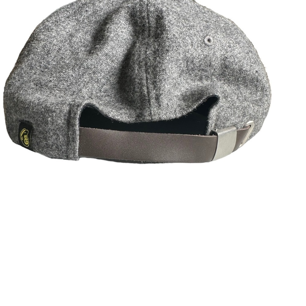 Captuer Headwear 6 Panel Melton Wool Hat Black Gray View 3